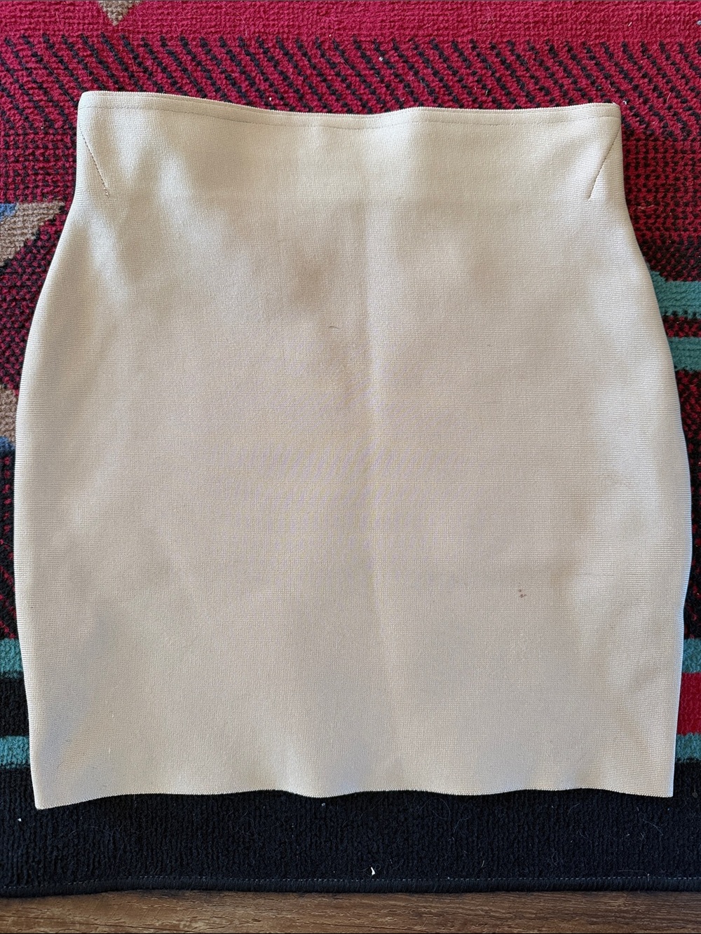 Chocolate Cream Fitted Pencil Skirt